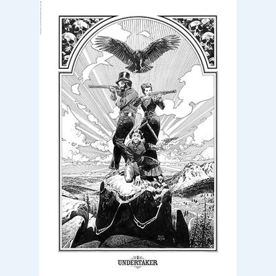 Poster Ralph Meyer Undertaker N°2 illustration signée format 50x70cm
