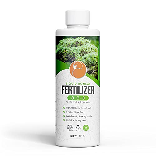 Bonsai Fertilizer by Ho Yoku - Water Soluble and Free of Odor, 3-3-3 Liquid Bonsai Food and Fast...