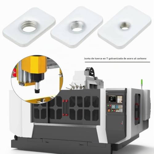 Miniatura 3 de Yinettech 45 Piezas Tuerca Deslizante En T Tuercas De Ranura Deslizante Tuerca En T Galvanizada De Acero Al Carbono Tuerca Cuadrada Bloque De Tornillo Cuadrado Para Impresora 3d M Quina Cnc M3 M4 M5