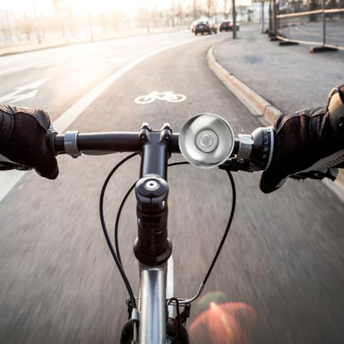 BIUDECO Vintage Bike Bell Retro Handlebar Horn Loud Crisp Sound Cycling Accessory for Mountain Cruiser Bikes Easy Installation Environmental-Friendly