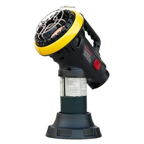PropanePeak Heater Small Propane Heater Outdoor,4000 BTU Portable Safe Gas,WithTip-Over Protection,Tent For Camping/Hunting/Ice Fishing,Fast Heat,100sq.ft
