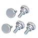 Produktbild sourcingmap® 5 Stk M5x10mm Kohlenstoff Stahl Schraube Flachkopf gerändelte Rändelschrauben DE de