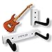 Angled Guitar Wall Hanger Display for Electric and Thin Body Guitars- White Finish