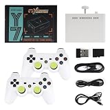 Y7 Retro Game Console 4K HD Wireless Game TV Stick Dual Handle Portable Home Game Console Support Multi-Emulators(256G 12000+Games