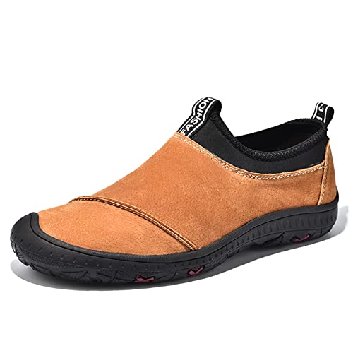Mnplciea Men's Slip On Loafers Lightweight Comfortable Casual Fashion Sneaker Non-Slip Walking Shoes Outdoor Hiking Shoes