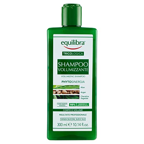 Equilibra Capelli, Shampoo Volumizzante, Deterge i Capelli Fini e Fragili, Donando Corpo e Volume, a Base di Aloe Vera,...