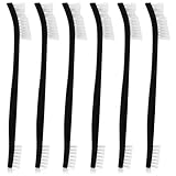 6PCS Double-Ended Gun Cleaning Brush Set Gun Cleaning Supplies Kit 7-inch Nylon Bristle Brushes Plastic Handle Nylon Wire Brushes for Grout,Crevice,Detail Cleaning,All Purpose Cleaners