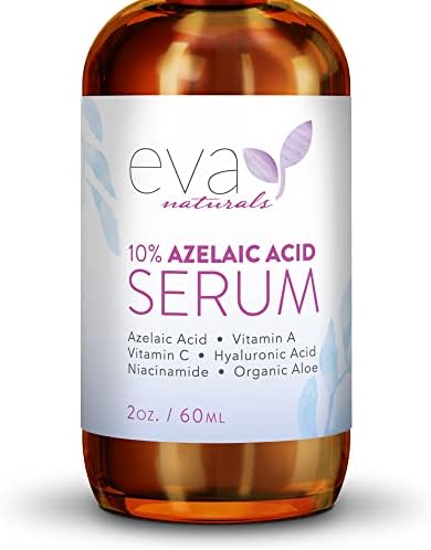 Azelaic Acid 10% Facial Serum, 2 oz., Skin Brightening Hyaluronic Acid and Niacinamide, Redness Relief , Fade and Repair Dark Spots