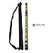 Zaza Percussion- Professional Polished Bamboo Bansuri Flute - (Indian Flute) With Carry Bag (21'' B-Bass)