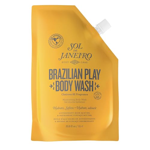 Image of Sol de Janeiro Brazilian Play Moisturizing Shower Cream Gel Body Wash Refill Pouch - 1L