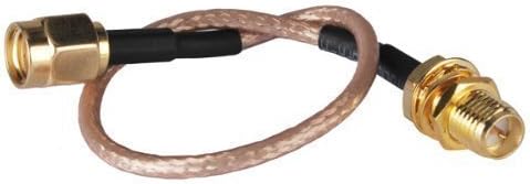 DHT Electronics RF coaxial coax assembly SMA male to RP-SMA female 6''