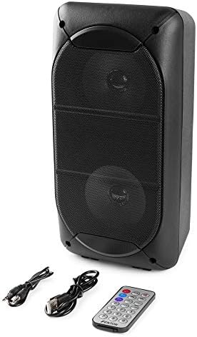 Fenton SBS60 Portable Bluetooth Party Speaker Boombox USB Battery Powered MP3 Player LED 50w