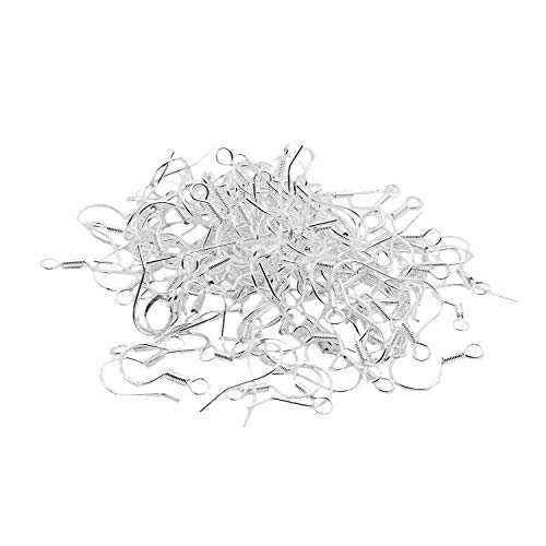 Wholesale 400PCS Lot 18mm 925 Sterling Silver Earring Hooks Ball Jewelry Accessory Findings Ear Wire