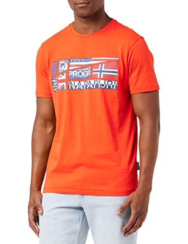 Napapijri S- Turin T-Shirt, Red Tomato, XL Hommes