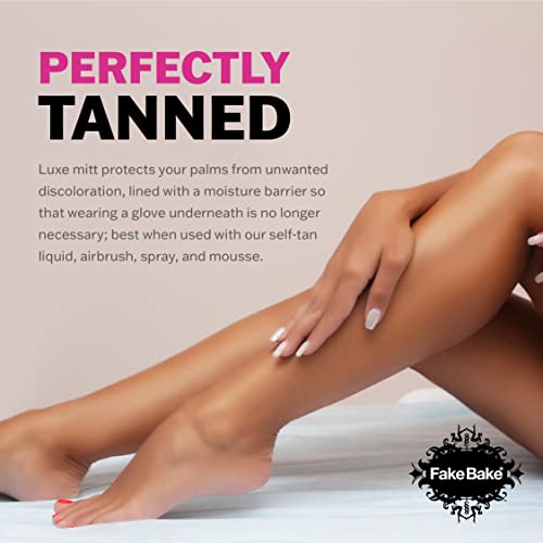 Fake Bake Ultimate Tanning Professional Mitt Sunless Tanner Face & Body Applicator Re-Usable, Durable & Machine Washable - Hand Protection Glove For Self Tanners Lotion, Foam & Mousse #TOP3