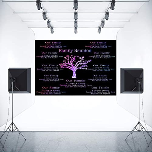 Meetsioy Family Reunion Backdrop For Family Party Decorations Cool Colorful Fashion Our Family Reunion Background Family Reunion Party Supplies Family Reunion Banner 10X7Ft Bjzsmt185 #TOP5