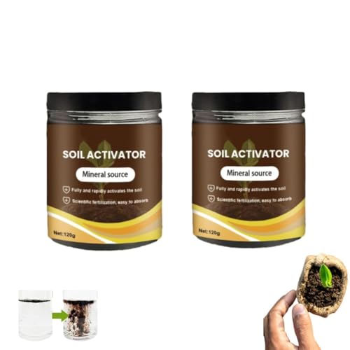 Soil Pro Activator, Professional Bone Meal Fertilizers, Dirt Health Booster, Organic Soil Activator & Plant Fertilizer, House Plants Fertilizer, Nutrient for Indoor & Outdoor Plants (2pcs)