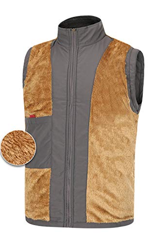 Image of Spanye Men Outdoor Padded Puffer Vest Thick Warm Multi-Pocket Photography Fishing Jacket