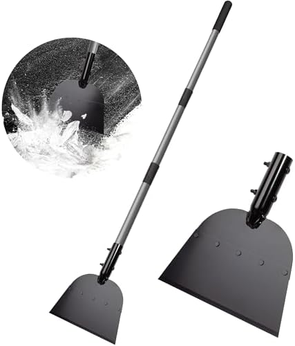 Walensee 54 Inch Garden Scraper, Ice Scraper & Weed Remove Tool, Black, Metal, Compact