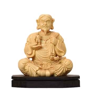 一木造り　大国様　でかい 楽天市場】木彫り仏像 【招き大国様（大黒天）】 桧木（ヒノキ