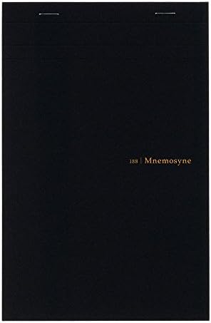 Maruman MNEMOSYNE Notepad 8.35 x 5.83 Inches (A5), 5mm-squared, 70 Sheets (N188A)