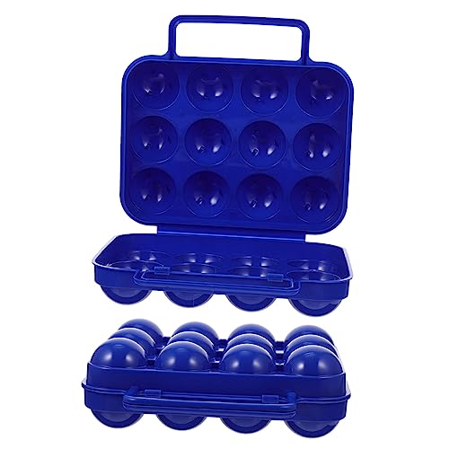 DIYEAH 2piezas Bandejas Para Huevos Prueba De Golpes Organizador De Huevos Portátil Para Senderismo Refrigerador
