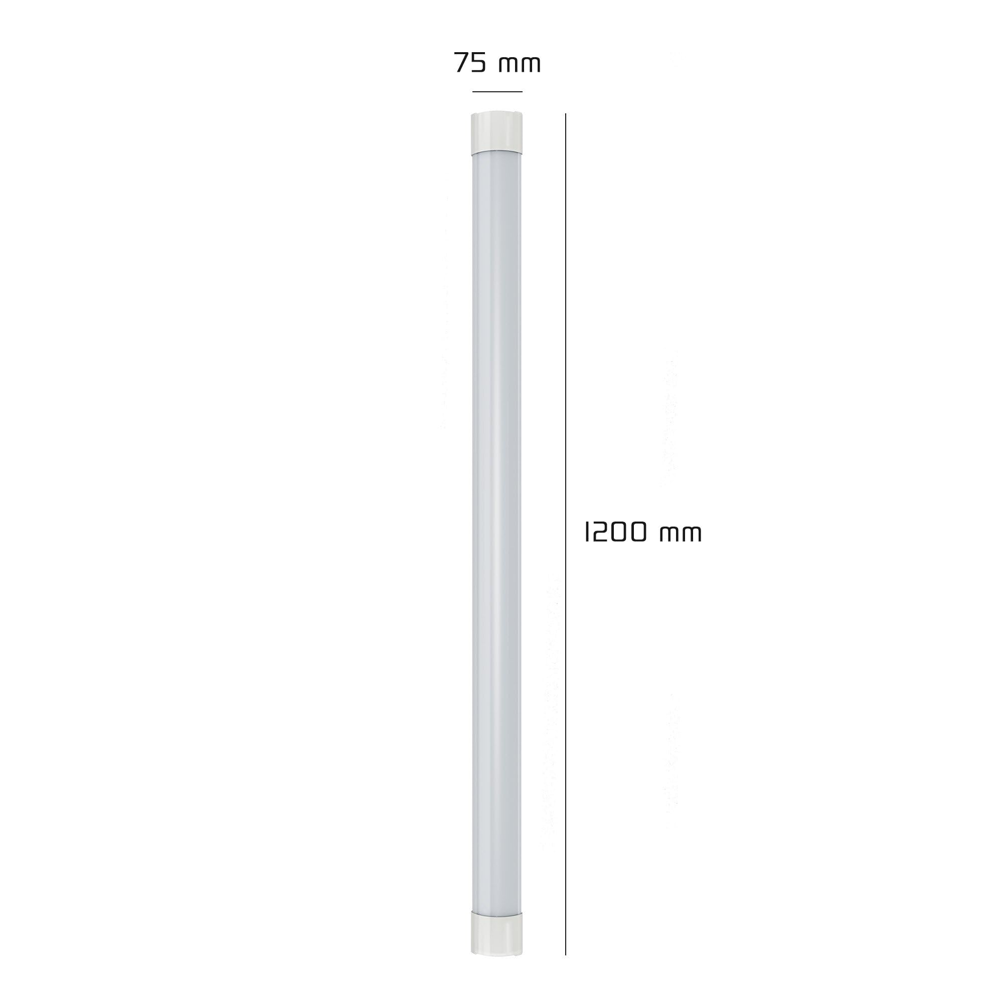 Ledvion - 10 piezas, Pantalla LED, 120cm, IP20, 30W, 120 lm/W, Blanco neutro, 4000K, Impermeable, lámpara de techo para garaje, de bodega