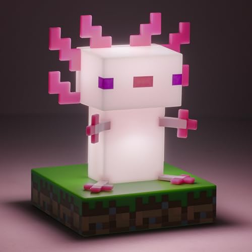 Minecraft Officially Licensed Axolotl Free Standing Desk Light, Gaming Room Decor and Merchandise for Boys and Girls, Nightlight Gift Accessory for Playroom and Bedroom | Paladone – vue 9