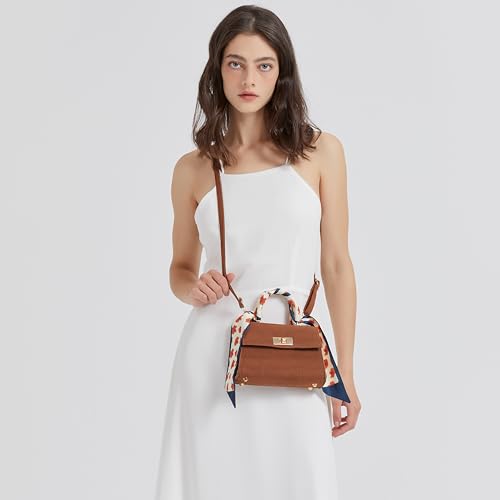 Stylish and Trendy Compact Crossbody Bag for Women - Brown, with Strap - Suitable for Carrying Your Essentials3