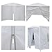 Smartxchoices 10' x 30' Outdoor White Waterproof Gazebo Canopy Tent with Removable Sidewalls and Windows Tent for Party Wedding Events Beach BBQ