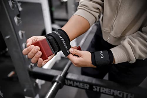 Gymreapers Weight Lifting Hooks (Pair), Heavy Duty Power Wrist Straps Hand Grip Support For Deadlifts, Pull Ups, Shrugs - Gym Gloves For Men and Women (Red) by Gymreapers - Image 6