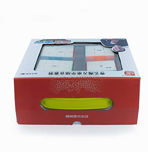 Box Cubo Mágico Qiyi 2x2x2 + 3x3x3 + 4x4x4 + 5x5x5 Stickerless