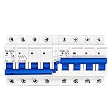 OYOZWKYXC 4P Plus 4P MTS AC Dual Power Manual Transfer Switch Circuit Breaker MCB 50HZ/60HZ 3 Phase(25A)