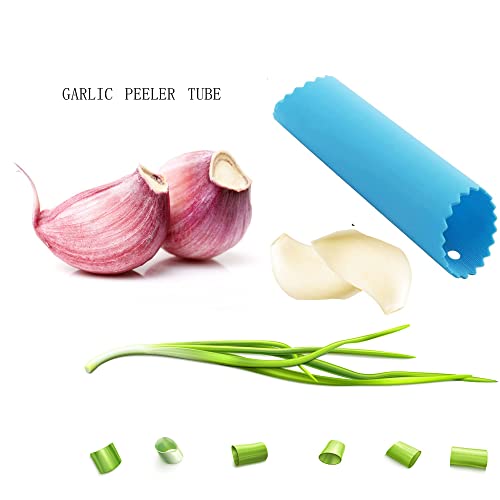 Garlic Skin Remover 3Pcs Garlic Peeler Skin Remover Roller Keeper Silicone Garlic Cloves Easy Roller Peeling Press Tube Odor Free Useful Kitchen Tool #TOP2