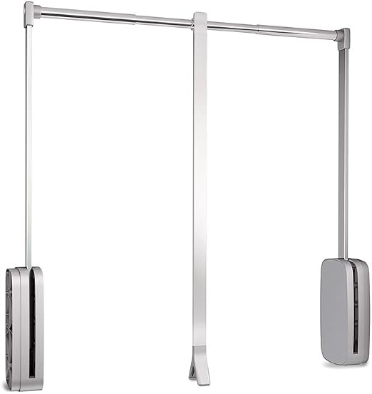 Emuca penderie rabattable pour armoire sling, 830 - 1150, plastique