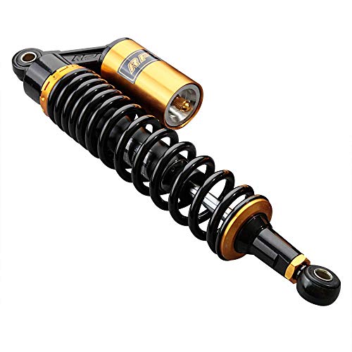 Mallofusa Motorcycle Pair Rear 400mm Shock Absorbers Yamaha Suzuki ATV Scooters Street Bike Gold Black by Mallofusa - Image 4