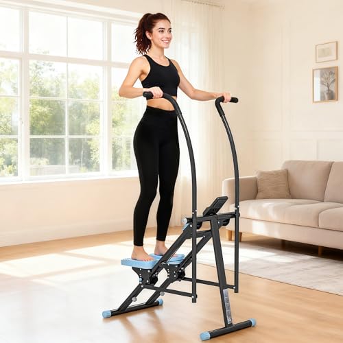 SPORTNOW Stair Stepper for Home Gym Exercise, Vertical Climber Machine with Adjustable Pedals & LCD Monitor, Compact Cardio Stair Master for Arms and Legs Full-Body Workout - Image 8