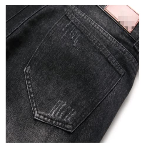 Brede spijkerbroek voor heren Klassieke modetrend Persoonlijkheid Knappe Honderd Met Slanke Stretch Straat Honderd Met Rechte Broek - Afbeelding 4