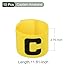 YOKIVE 10 Pcs Soccer Captain Armband, Nylon Protective Arm Badge, Adjustable Flexibility, Great for Team Training, Competitions (Yellow, 11.8 x 2.8-Inch)