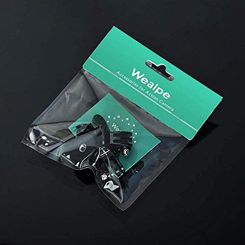Wealpe Stativ Mount Adapter Stativadapter Halterung Kamera Zubehör Kompatibel mit GoPro Hero 11, 10, 9, 8, 7, Max, Fusion, Hero (2018), 6, 5, 4, Session, 3+, 3, 2, 1, DJI Osmo Action Kameras