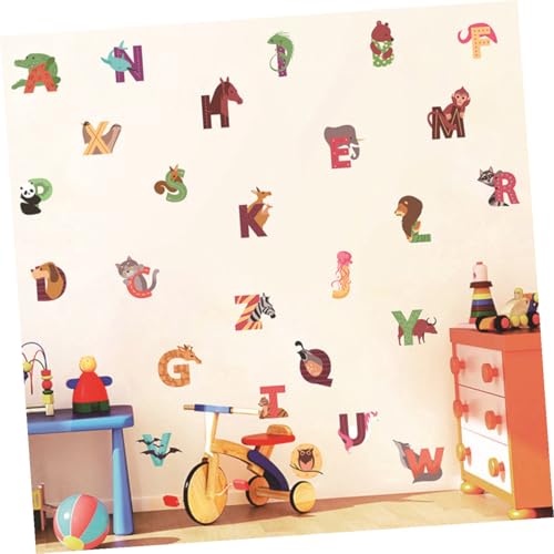 Vinilos Decorativos Alfabeto con Animales Cartoon 26 Letras miniatura 6