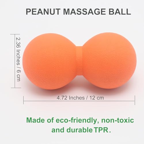 Image of Bodylastics Peanut Massage Ball For Total Body Deep Tissue Massage, Physiotherapy, Trigger Point Therapy, Muscle Knots, Myofascial Release