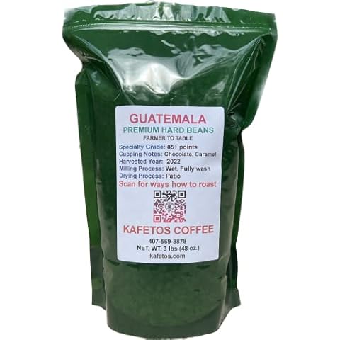 GUATEMALA Green Raw Unroasted Coffee Beans Specialty Grade, Farm to Roasters, 3 Lbs Cover