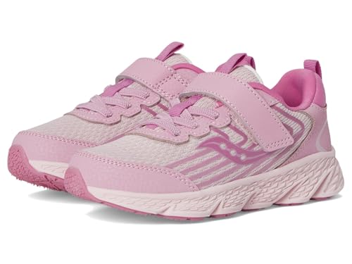 Image of Saucony Wind 3.0 Unisex Children's Trainers with Interchangeable Closure, rose, 5 UK