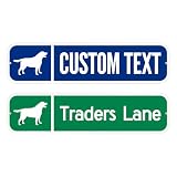 SmartSign Customize Your Own Blue Street Sign with Dog Symbol | 6" x 24" 3M EG Reflective Aluminum