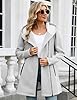 Vancavoo Zip up Hoodie Women Fleece Long Sleeve Sweatshirts Ladies Casual Fall Jacket Lightweight Coat Loose Hooded Outwear with Pockets,Light grey,XXL #1