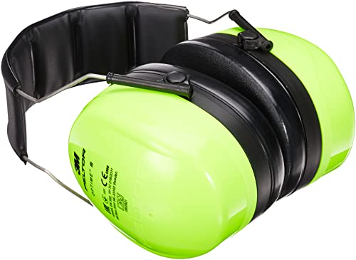 3M PELTOR Optime III Ear Muffs, Headband, Comfortable, Ear Protection, 35 dB, Hi-Viz, H540A-461-GB