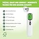 IEA Green Digitales Fieberthermometer für Babys, Kinder & Erwachsene, Infrarot Thermometer zur Fiebermessung, Fieberalarm, Stirnthermometer Kontaktlos, Fiebermesser vielfältig einsetzbar