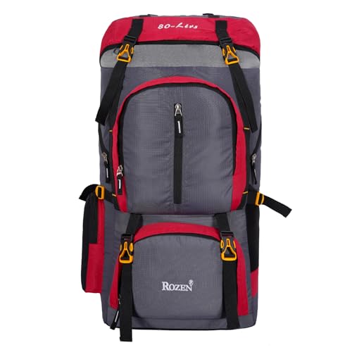 Image of 80L Travel Backpack for Outdoor Sport Camp Hiking Trekking Bag Camping Rucksack