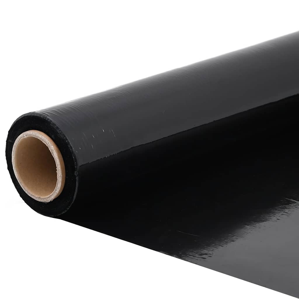 Générique Film étirable 6 pcs Noir 30 μm 50 cm x 150 m,Fournitures de Bureau, Fournitures d'expédition, Matériaux d'emballage, Noir (Poids 14.88KG)